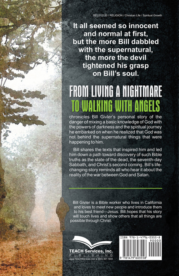 Back of From Living a Nightmare to Walking with Angels