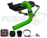 Pusher 3.5" MEGA Intake System with Cross-Air 2003-2007 Dodge Cummins- Green
