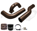 Pusher 3.5" MEGA Intake System with 3.5" Passenger Side Intercooler Tube for 2003-2007 Dodge Cummins- Bronze