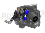 Pusher High Mount Compound Turbo System for 2007.5-2009 Dodge Ram 6.7L Cummins Trucks- Blue