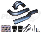 Pusher 3.5" MEGA Intake System with Passenger Side Intercooler Tube for 2007.5-2009 Dodge Cummins- Uncoated