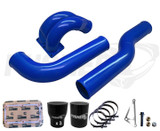 Pusher 3.5" MEGA Intake System with Passenger Side Intercooler Tube for 2007.5-2009 Dodge Cummins- Blue