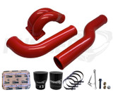 Pusher 3.5" MEGA Intake System with Passenger Side Intercooler Tube for 2007.5-2009 Dodge Cummins- Red