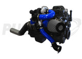 Pusher Low Mount Compound Turbo System for 1994-1998 Dodge Cummins 12v Trucks- Blue