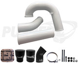 Pusher 3.5" MEGA Intake System with 3.5" Passenger Side Intercooler Tube 1994-1996 Dodge Cummins - Gloss White