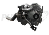 Pusher Low Mount Compound Turbo System for 1998-2002 Dodge Cummins 24v Trucks- Black