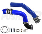 Pusher 3" Hot & Cold Side Charge Tubes for 2011-14 Ford F250/350 6.7L Powerstroke w/ Throttle Valve Replacement- Blue