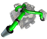 Pusher Intake System 2015-16 Ford F250/350 6.7L Powerstroke- Green