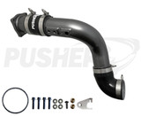 Pusher HD 3" Cold Side Charge Tube for 2017-2025 Ford F250/350 6.7L Powerstroke w/ Throttle Valve Replacement - Titanium