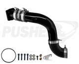 Pusher HD 3" Cold Side Charge Tube for 2017-2025 Ford F250/350 6.7L Powerstroke w/ Throttle Valve Replacement- Black