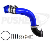 Pusher HD 3" Cold Side Charge Tube for 2017-2025 Ford F250/350 6.7L Powerstroke w/ Throttle Valve Replacement - Gloss Blue