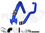 Pusher SuperMax Intake System and HD Driver-side Charge Tube for 2004.5-2005 Duramax LLY Trucks - Gloss Blue