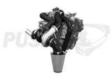 Pusher Max Compound Turbo System for 2007.5-2010 Duramax LMM Trucks - Gloss Black