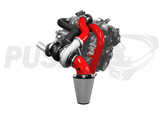 Pusher Max Compound Turbo System for 2007.5-2010 Duramax LMM Trucks - Gloss Red