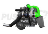 Pusher Max Compound Turbo System for 2007.5-2010 Duramax LMM Trucks - Gloss Black