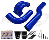 Pusher 3.5" MEGA Intake System with Passenger Side Intercooler Tube for 2010-2012 Ram Cummins - Gloss Blue