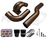 Pusher 3.5" MEGA Intake System with Passenger Side Intercooler Tube for 2010-2012 Ram Cummins - Pusher Bronze