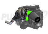 Pusher High Mount Compound Turbo System for 2013-2018 Ram Cummins 6.7L Trucks- Green