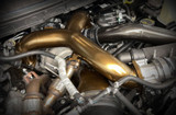 Limited Edition bronze Pusher Powerflow intake manifold and turbo inlet installed