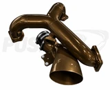 White Pusher Powerflow Intake Manifold / Turbo Inlet Package for 2015-19 Ford 6.7L Powerstroke Equipped Trucks - Pusher Bronze