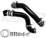 Pusher 3" Hot & Cold Side Charge Tubes for 2017-2025 Ford F250/350 6.7L Powerstroke w/ Throttle Valve Replacement- Black