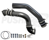 Pusher 3" Hot & Cold Side Charge Tubes for 2017-2025 Ford F250/350 6.7L Powerstroke w/ Throttle Valve Replacement- Titanium