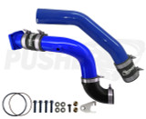 Pusher 3" Hot & Cold Side Charge Tubes for 2017-2025 Ford F250/350 6.7L Powerstroke w/ Throttle Valve Replacement- Blue