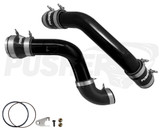 Pusher 3" Hot & Cold Side Charge Tubes for 2023+ Ford F250/350 6.7L Powerstroke w/ Throttle Valve Adapter - 2 Piece