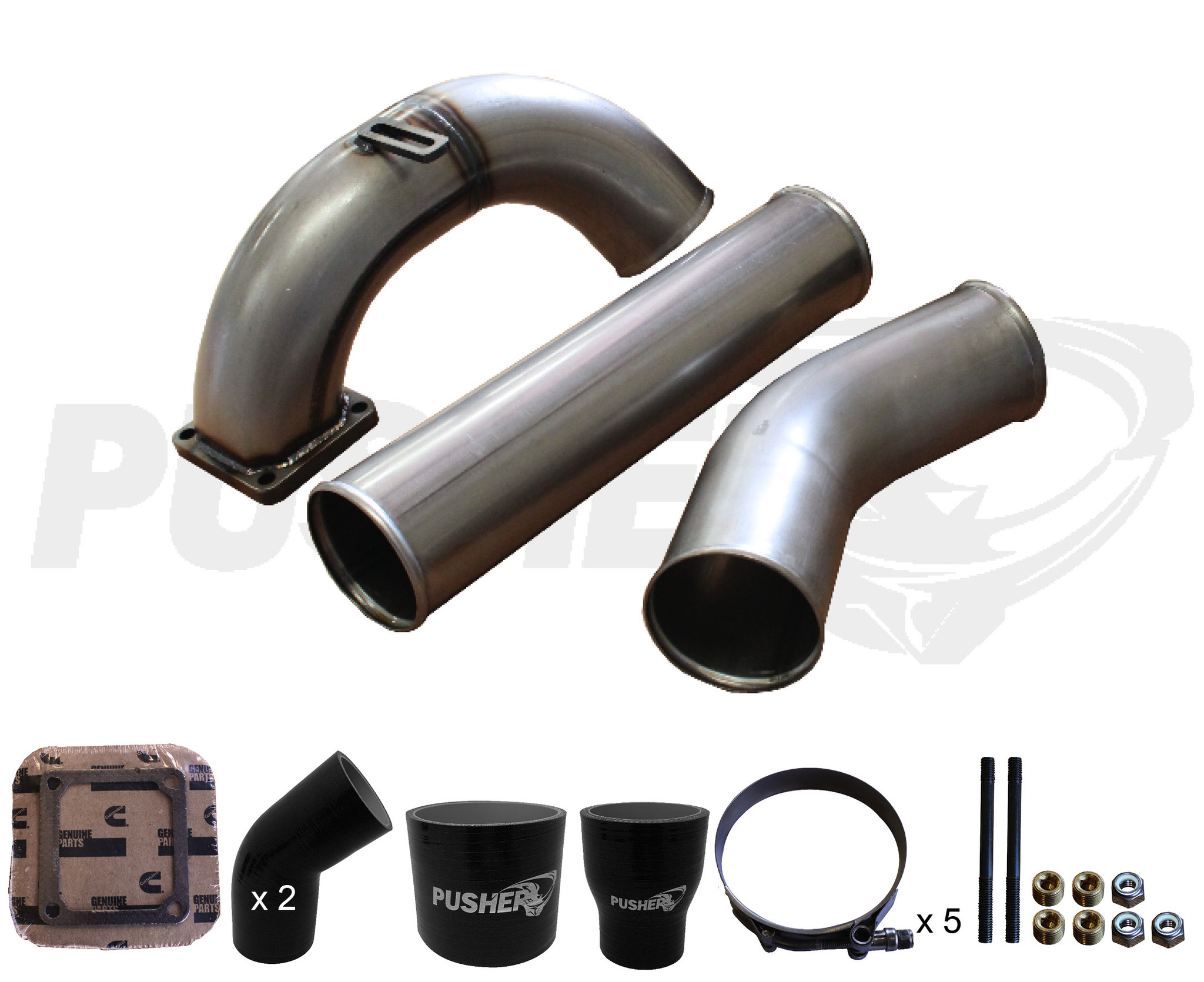 Heavy Duty Intercooler Boot Kit Fits 2005-2007 6.0L Ford Powerstroke Diesel 1