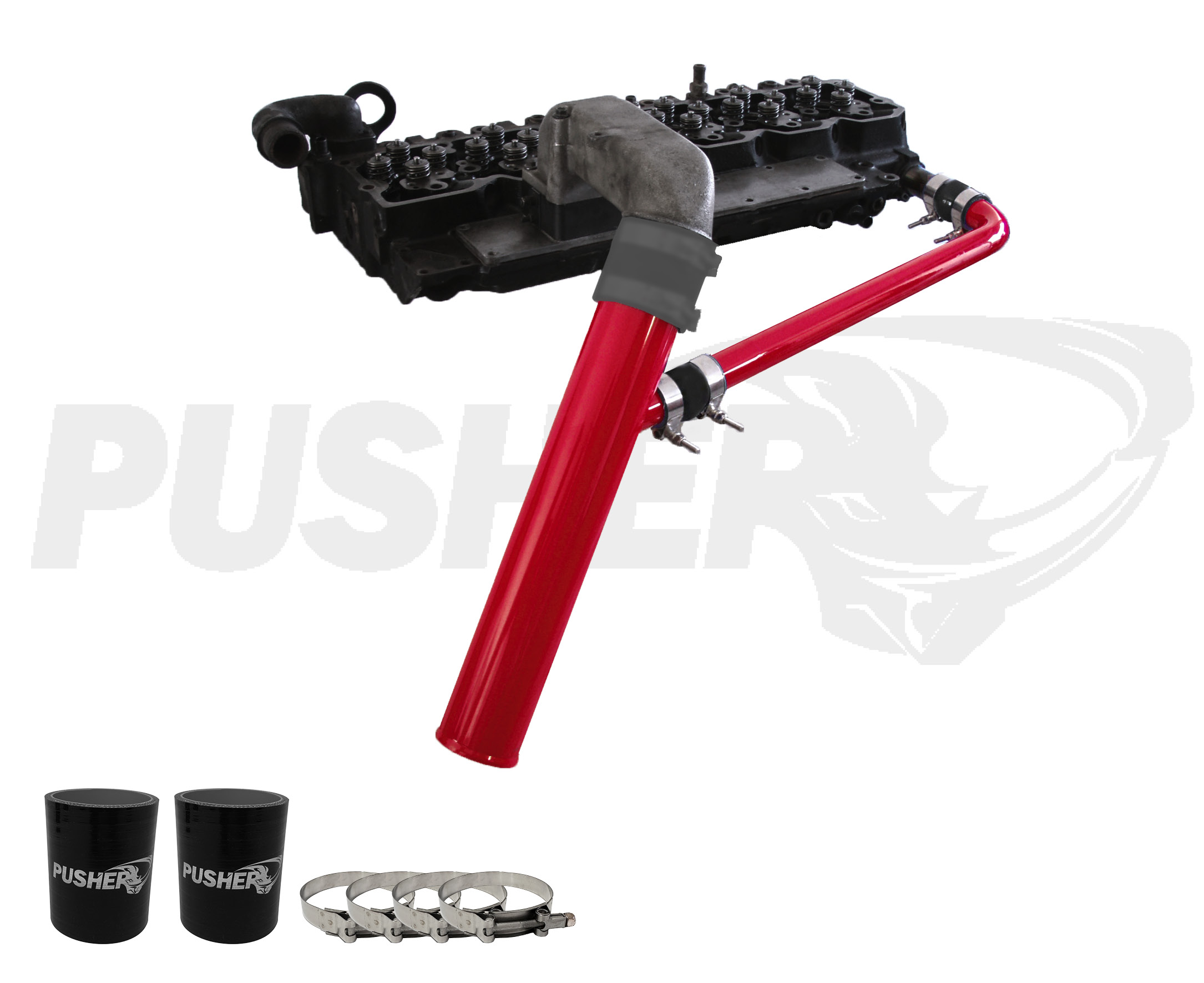 Pusher Cross-Air 1998.5-2002 Dodge Cummins- Red