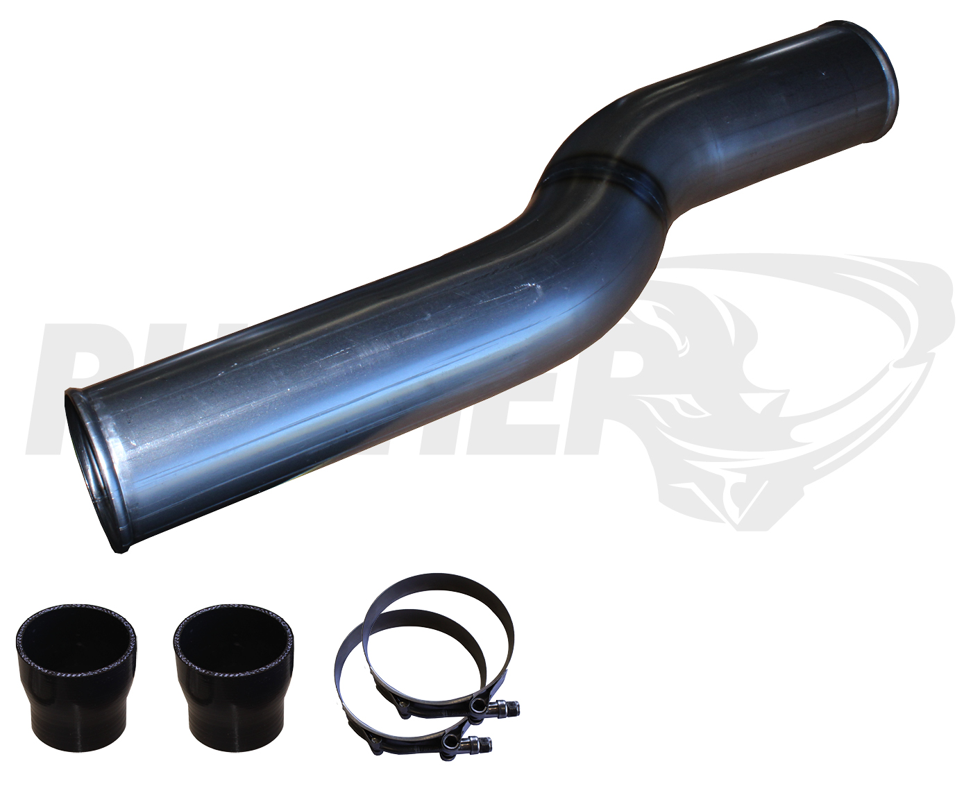 Pusher 3.5" MEGA Passenger Side Intercooler Tube 2010-2012 Ram Cummins- Uncoated