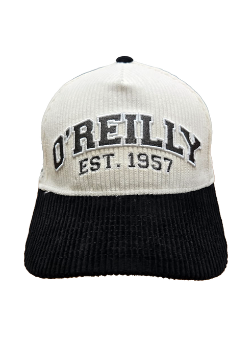 Structured Corduroy Cap with Collegiate Logo