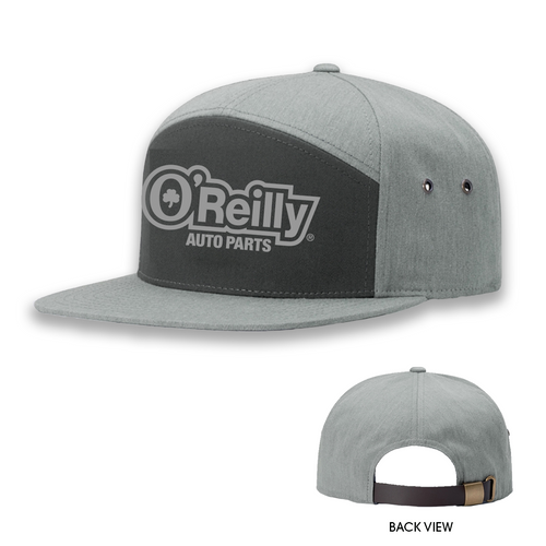 Classic Flat Bill Heather Grey Snapback Cap - NEW O'Reilly Company Store