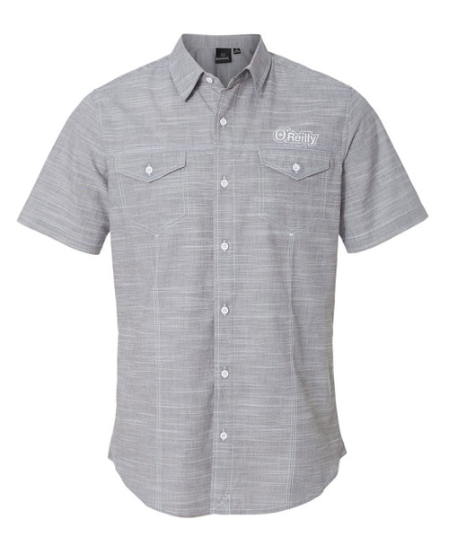 Men's Textured Solid Short Sleeve Shirt