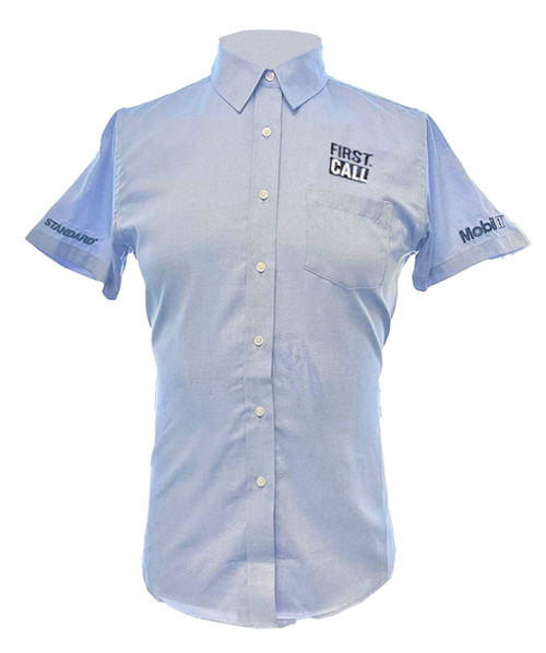 2023 Ladies Short Sleeve Collared Shirt First Call