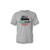 Sport Grey Muscle Car with Flag T-Shirt