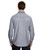 Mens Chambray Woven Button-up Long SleeveShirt