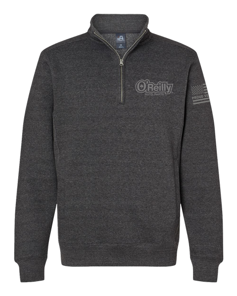 Unisex Fleece 1/4 Zip Sweatshirt - Proud Veteran