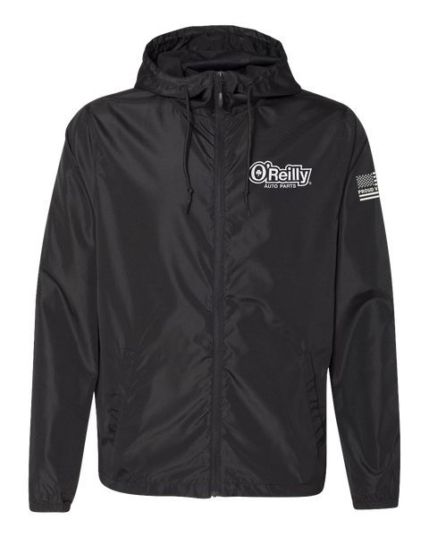Men's Black Lightweight Windbreaker - Proud Veteran