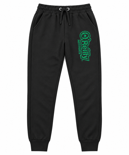 Women's Glitter Print Fitted Joggers