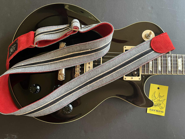 Selvedge Dark Blue Denim Red  Suede VERY LIMITED RUN 