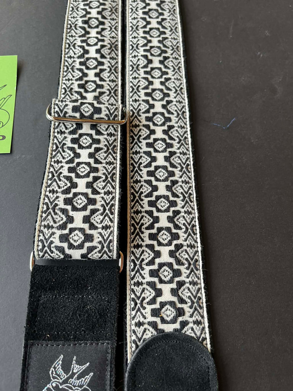 Black and  White Woven 