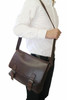 Austen & Co Tan Brown Leather Messenger Bag