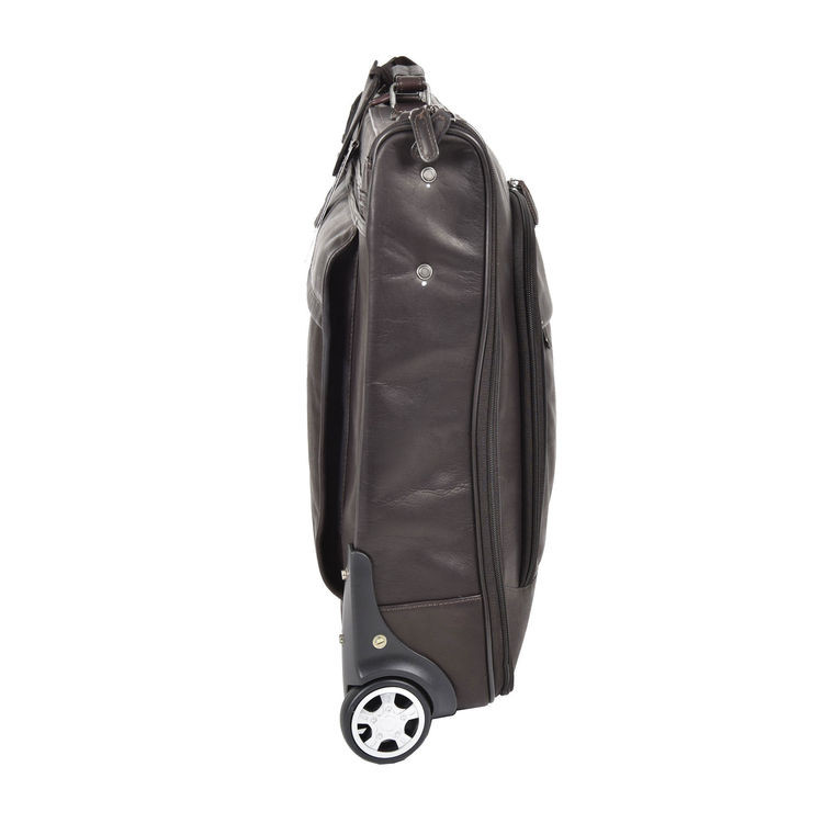 Ashwood Mayfair Wheeled Leather Suit Carrier