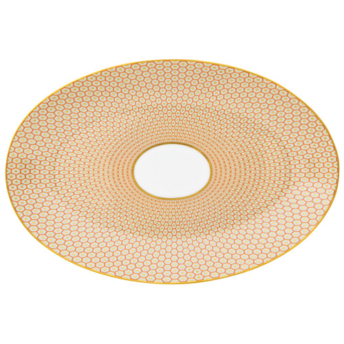 Orange Small Oval Dish | Raynaud Uni Tresor