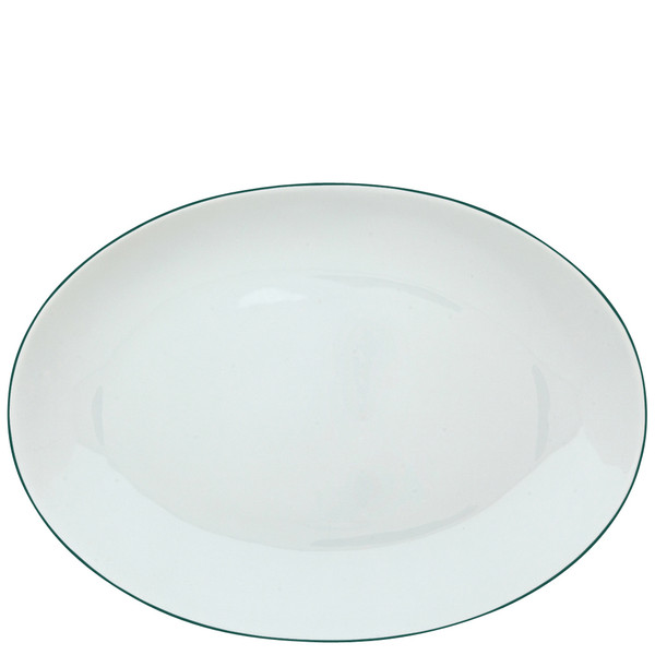 Oval Dish Medium | Raynaud Uni Monceau - Peacock Blue