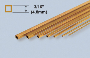 K&S 8153 Brass 3/16” Square tube K&S 8153 Brass 3/16” Square tube