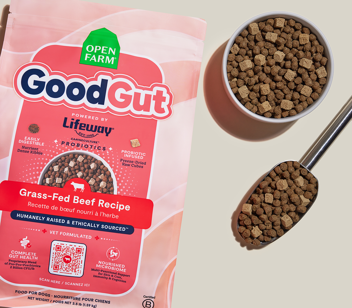 GoodGut Grass-Fed Beef Dog Kibble image 3