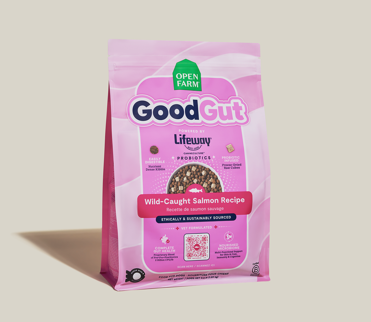 GoodGut Wild-Caught Salmon Dog Kibble image 2