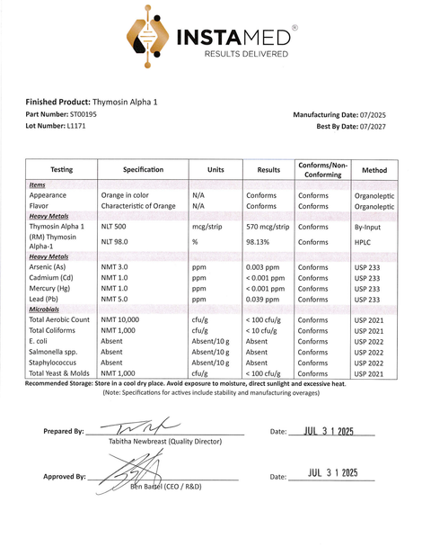 Immune - Thymosin Alpha-1